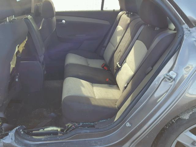 1G1ZA5E0XAF111916 - 2010 CHEVROLET MALIBU LS გრაფიტი ფოტო 6
