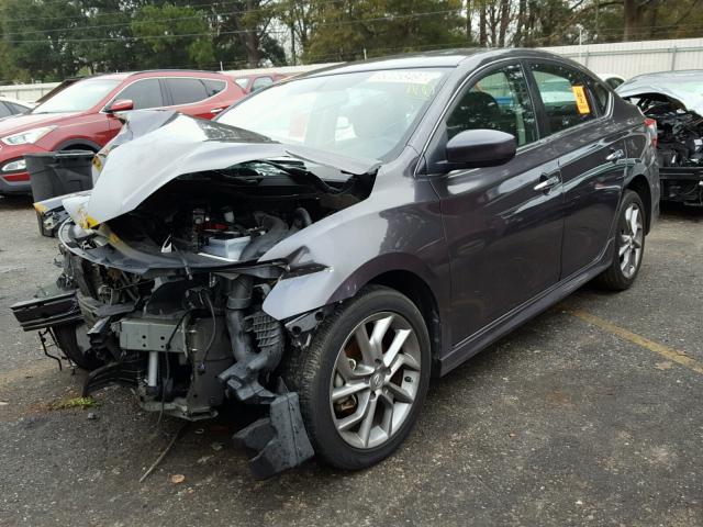 3N1AB7AP9DL764234 - 2013 NISSAN SENTRA S CHARCOAL photo 2