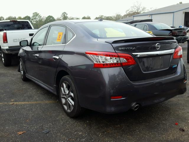 3N1AB7AP9DL764234 - 2013 NISSAN SENTRA S CHARCOAL photo 3