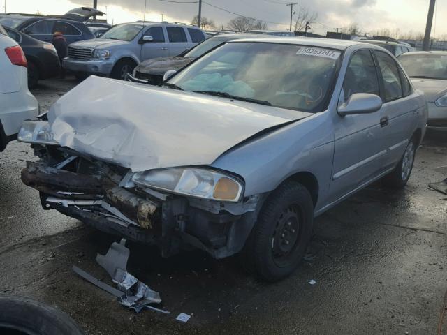 3N1CB51DX2L657094 - 2002 NISSAN SENTRA XE SILVER photo 2