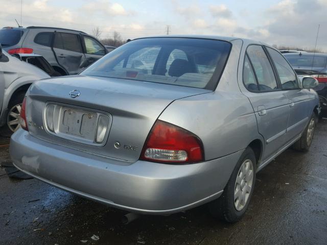 3N1CB51DX2L657094 - 2002 NISSAN SENTRA XE SILVER photo 4