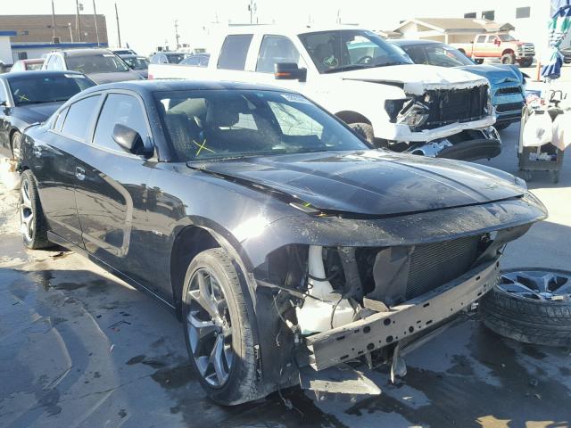 2C3CDXCT8FH841119 - 2015 DODGE CHARGER R/ BLACK photo 1