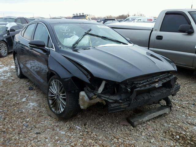 3FA6P0H91DR214306 - 2013 FORD FUSION SE BLACK photo 1