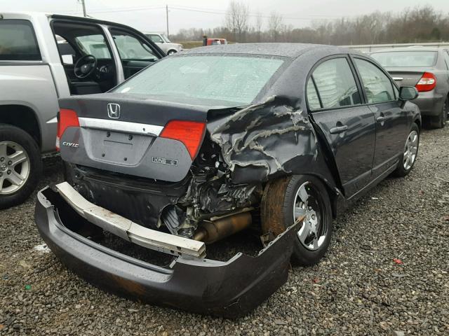 2HGFA16569H538034 - 2009 HONDA CIVIC LX GRAY photo 4