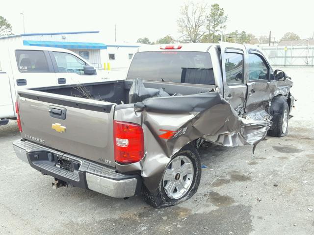 3GCPKTE74DG305633 - 2013 CHEVROLET SILVERADO BROWN photo 4