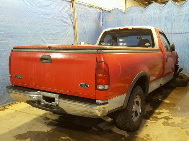 1FTZF1825WNB85983 - 1998 FORD F150 RED photo 4