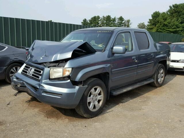 2HJYK16556H524010 - 2006 HONDA RIDGELINE BLUE photo 2