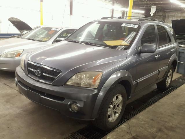 KNDJC733235123199 - 2003 KIA SORENTO EX GRAY photo 2