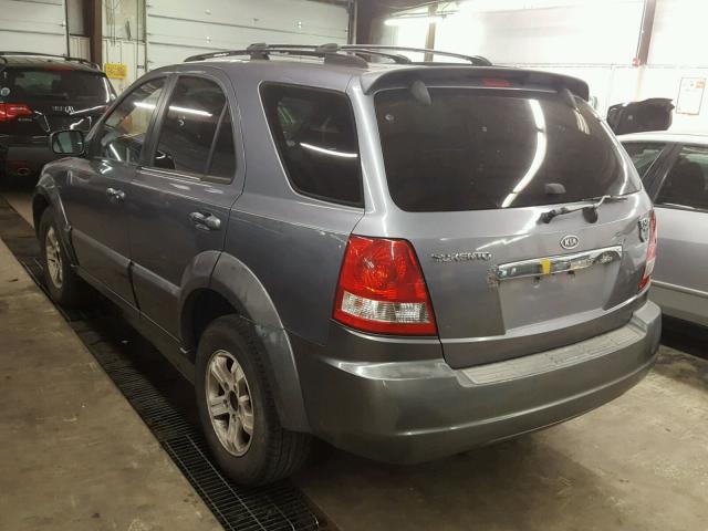 KNDJC733235123199 - 2003 KIA SORENTO EX GRAY photo 3