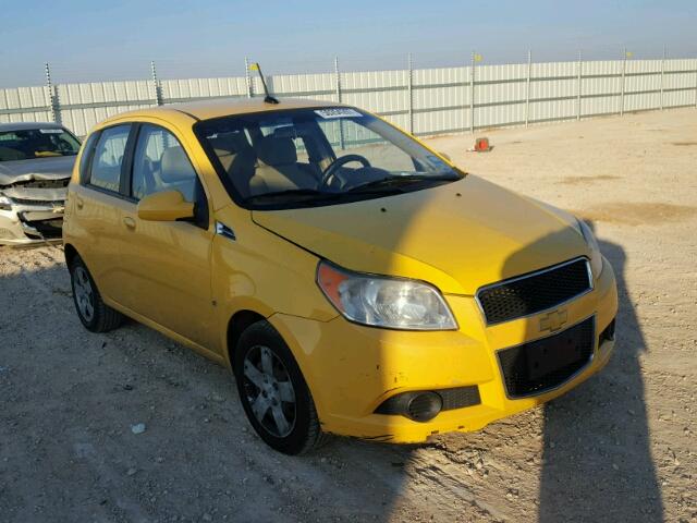 KL1TD66E39B391404 - 2009 CHEVROLET AVEO LS YELLOW photo 1