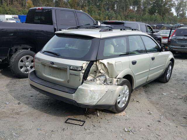 4S4BP61C357358946 - 2005 SUBARU LEGACY OUT TAN photo 4