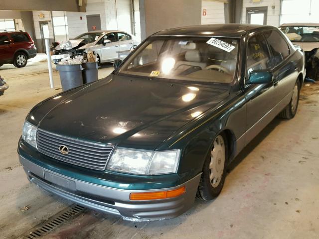 JT8BH22F3T0036914 - 1996 LEXUS LS 400 GREEN photo 2