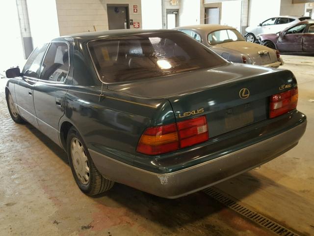 JT8BH22F3T0036914 - 1996 LEXUS LS 400 GREEN photo 3