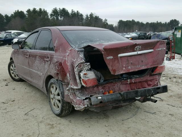 4T1BE32KX4U279087 - 2004 TOYOTA CAMRY LE RED photo 3