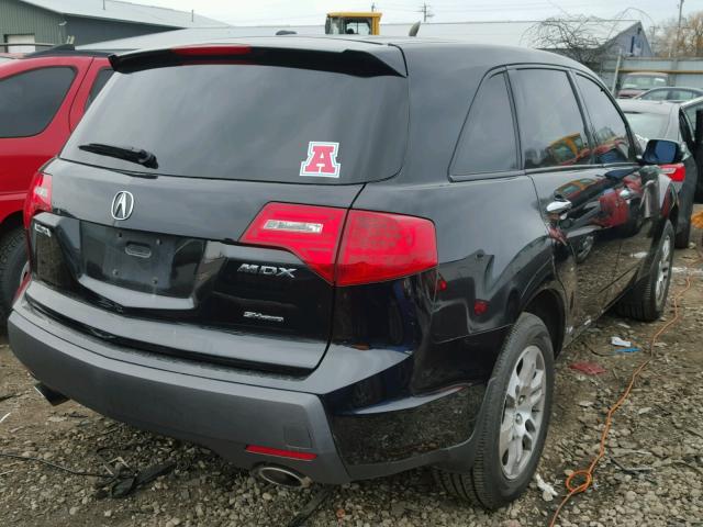 2HNYD28228H531534 - 2008 ACURA MDX BLACK photo 4