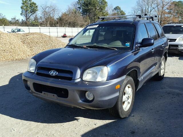 KM8SC13E45U876353 - 2005 HYUNDAI SANTA FE G BLUE photo 2