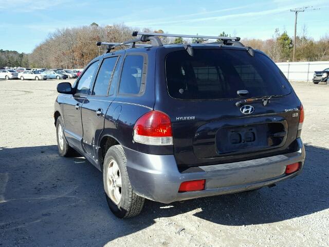 KM8SC13E45U876353 - 2005 HYUNDAI SANTA FE G BLUE photo 3