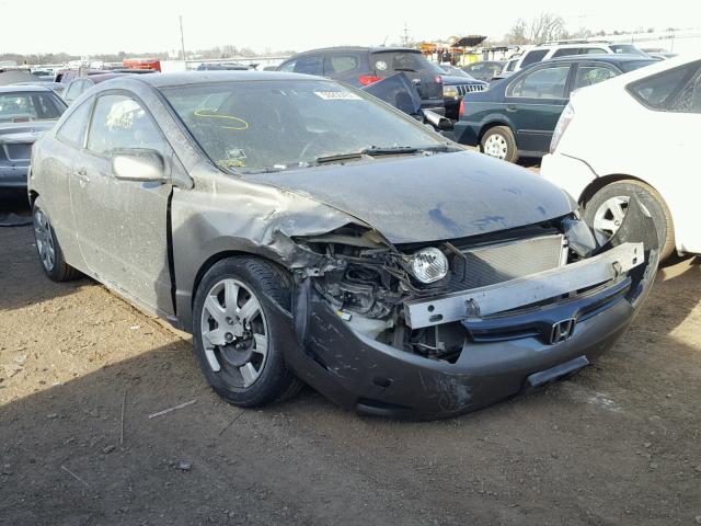 2HGFG12658H570730 - 2008 HONDA CIVIC LX GRAY photo 1