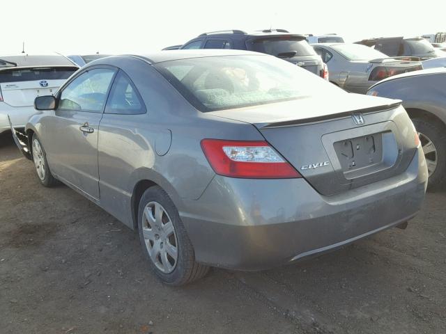 2HGFG12658H570730 - 2008 HONDA CIVIC LX GRAY photo 3