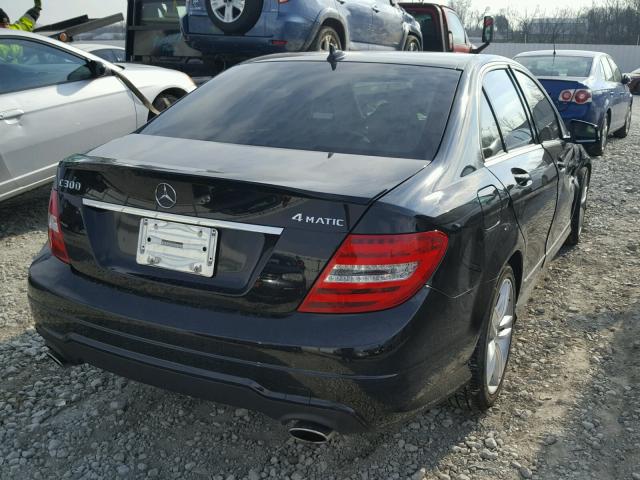 WDDGF8AB5ER306681 - 2014 MERCEDES-BENZ C 300 4MAT BLACK photo 4