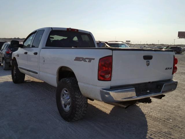 3D7KS28T89G506946 - 2009 DODGE RAM 2500 WHITE photo 3