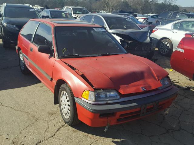 JHMED7363KS001622 - 1989 HONDA CIVIC SI RED photo 1