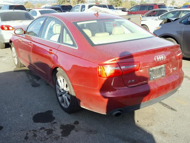 WAUGGAFC3DN049166 - 2013 AUDI A6 PREMIUM RED photo 3