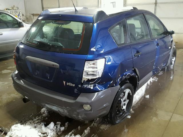 5Y2SL65876Z454316 - 2006 PONTIAC VIBE BLUE photo 4