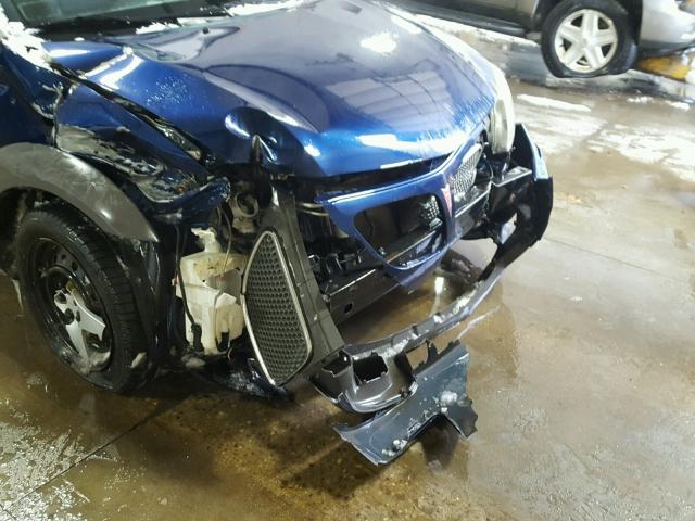 5Y2SL65876Z454316 - 2006 PONTIAC VIBE BLUE photo 9