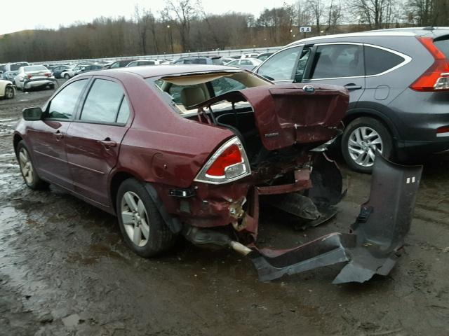 3FAHP07116R246275 - 2006 FORD FUSION SE BURGUNDY photo 3