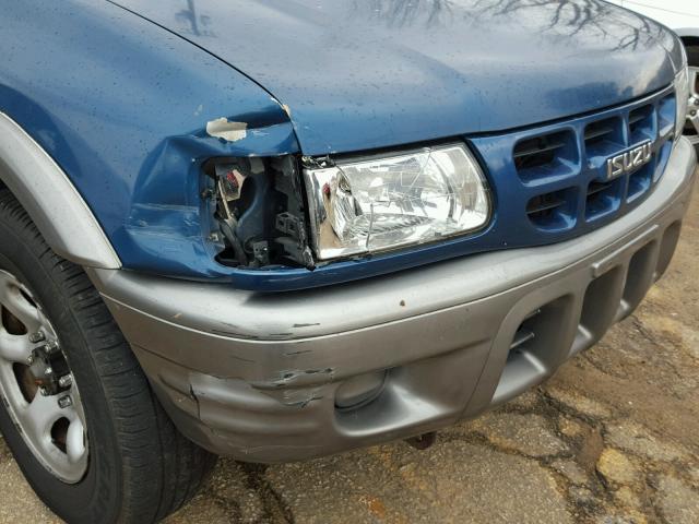 4S2CK58W214358809 - 2001 ISUZU RODEO S BLUE photo 9