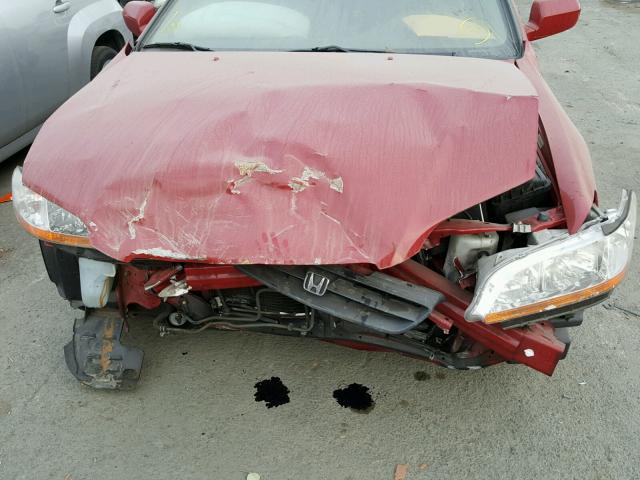 1HGCG225XYA024455 - 2000 HONDA ACCORD EX RED photo 9