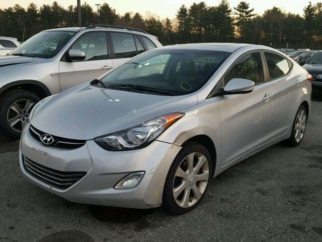 5NPDH4AE5CH120752 - 2012 HYUNDAI ELANTRA GL SILVER photo 2