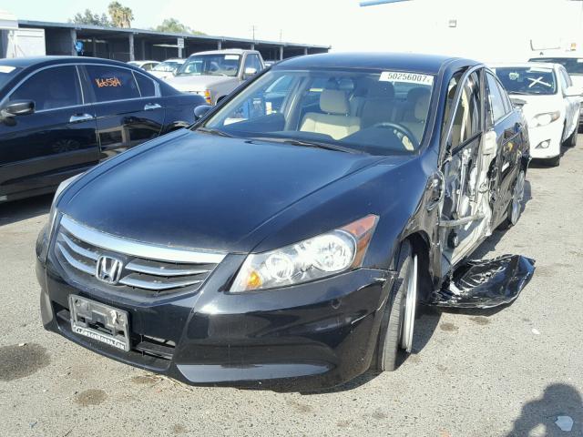 1HGCP2F37BA139319 - 2011 HONDA ACCORD LX BLACK photo 2