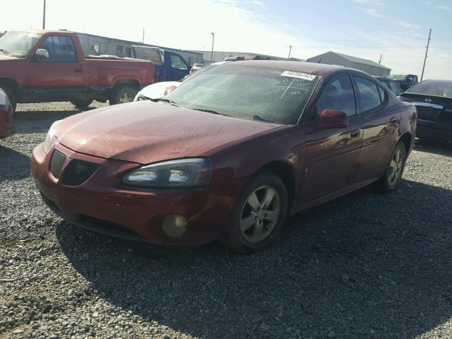 2G2WP582781177772 - 2008 PONTIAC GRAND PRIX RED photo 2