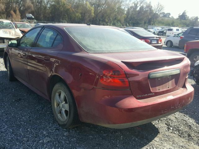 2G2WP582781177772 - 2008 PONTIAC GRAND PRIX RED photo 3