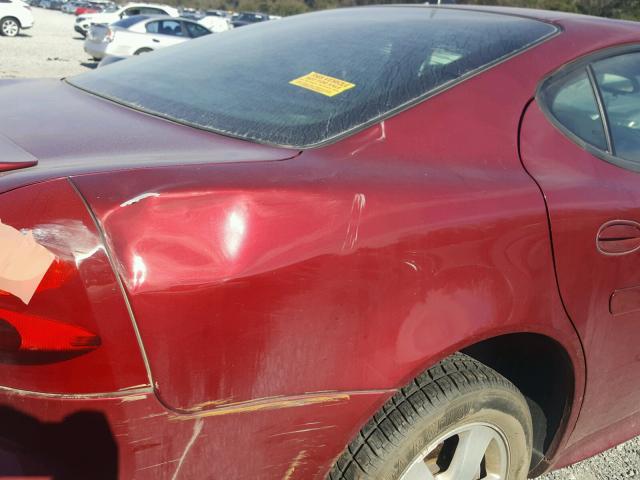 2G2WP582781177772 - 2008 PONTIAC GRAND PRIX RED photo 9