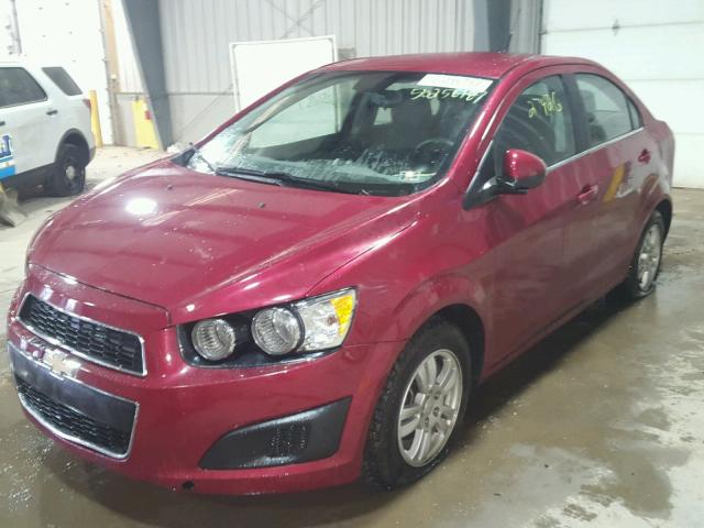 1G1JC5SG3D4123088 - 2013 CHEVROLET SONIC LT RED photo 2