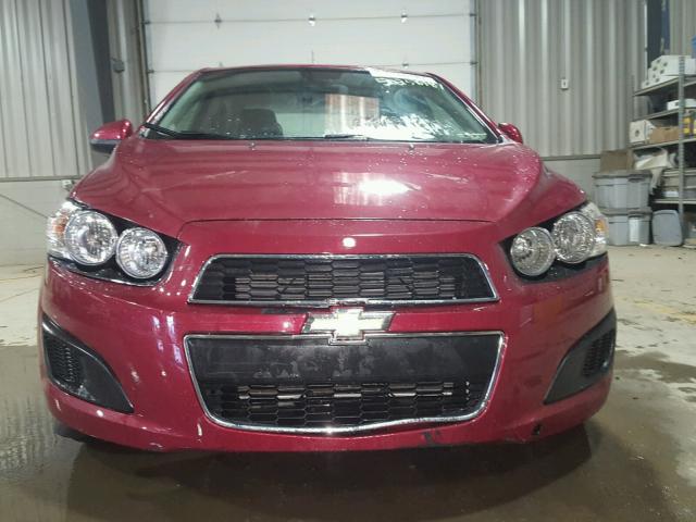 1G1JC5SG3D4123088 - 2013 CHEVROLET SONIC LT RED photo 9