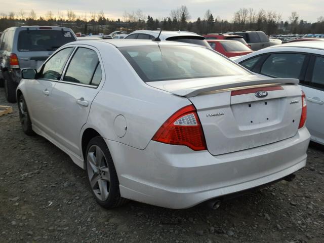 3FAHP0KC3CR187301 - 2012 FORD FUSION SPO GRAY photo 3