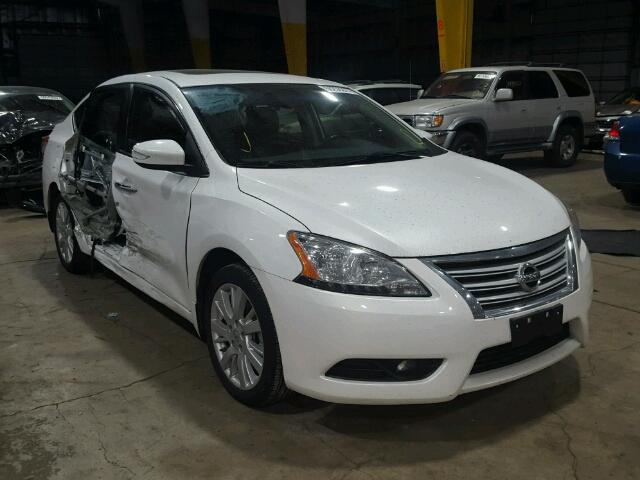 3N1AB7AP9DL669026 - 2013 NISSAN SENTRA S WHITE photo 1