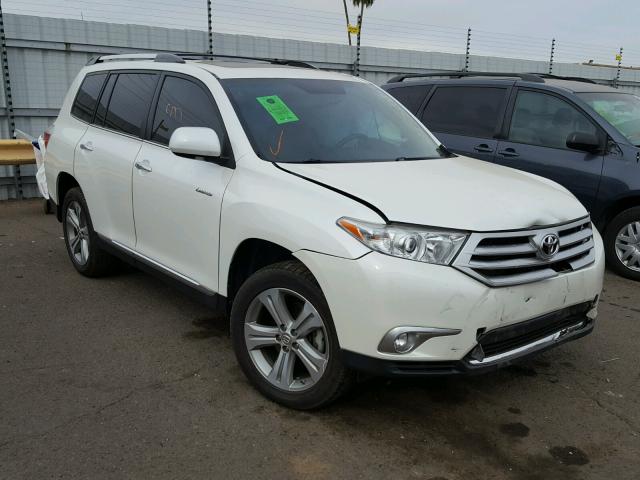 5TDDK3EH1CS124971 - 2012 TOYOTA HIGHLANDER WHITE photo 1