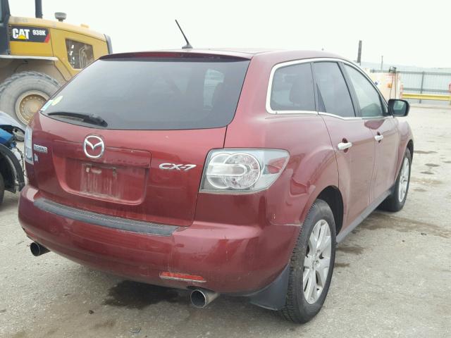 JM3ER293870123695 - 2007 MAZDA CX-7 RED photo 4