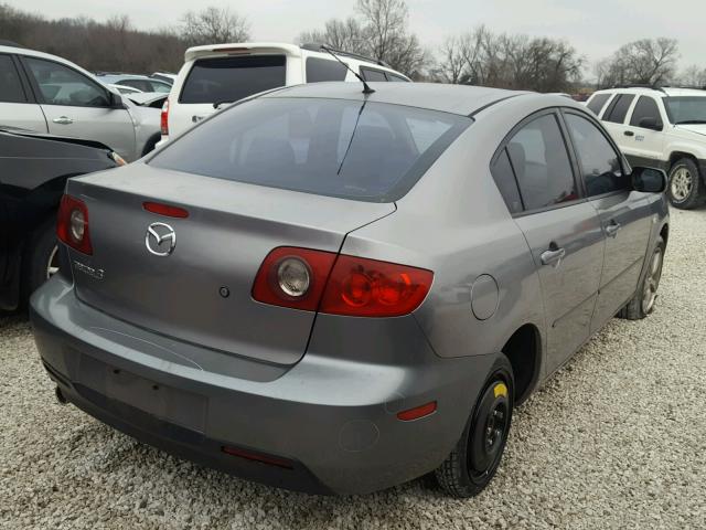 JM1BK12F251348569 - 2005 MAZDA 3 I GRAY photo 4