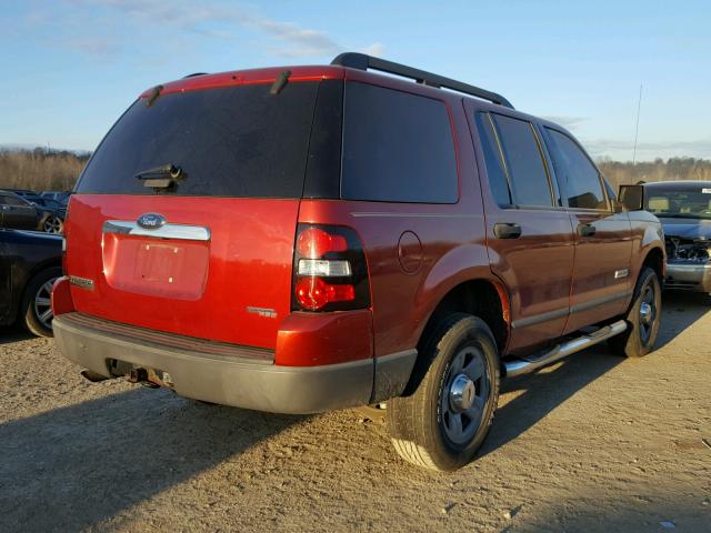 1FMEU62EX6UA26219 - 2006 FORD EXPLORER X RED photo 4