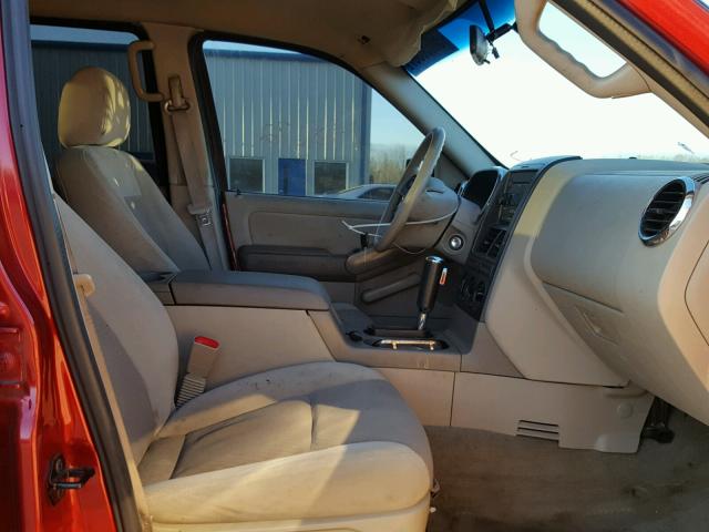 1FMEU62EX6UA26219 - 2006 FORD EXPLORER X RED photo 5