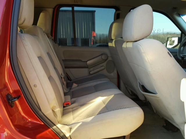 1FMEU62EX6UA26219 - 2006 FORD EXPLORER X RED photo 6