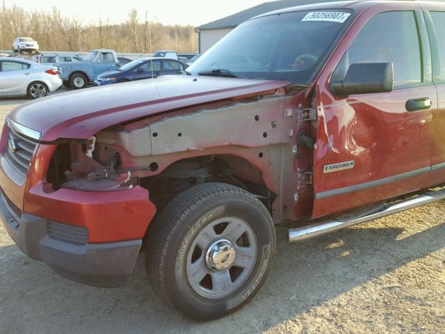 1FMEU62EX6UA26219 - 2006 FORD EXPLORER X RED photo 9