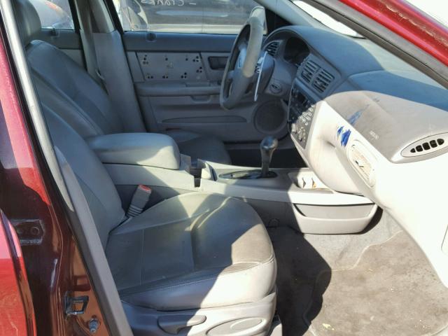 1FAHP55U54A127498 - 2004 FORD TAURUS SES MAROON photo 5