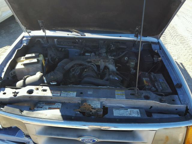 1FTCR10A0VTA62814 - 1997 FORD RANGER BLUE photo 7